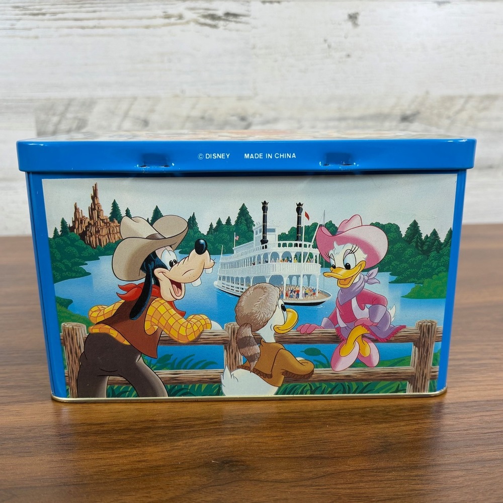 Walt Disney World Vintage Splash Mountain Taffy Tin 1990's Mickey Mouse + More - Picture 5 of 12